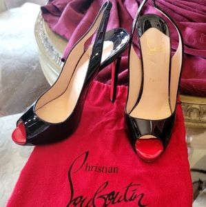 Christian Louboutin Peep Toe Pumps